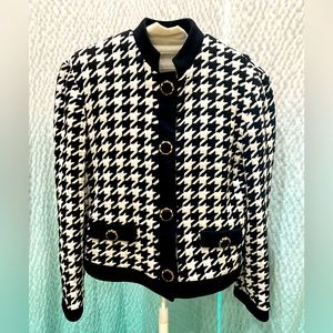 Vintage 80’s Caron Petite Chicago Black & White Blazer
